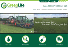 Tablet Screenshot of greenlifeturf.com.au